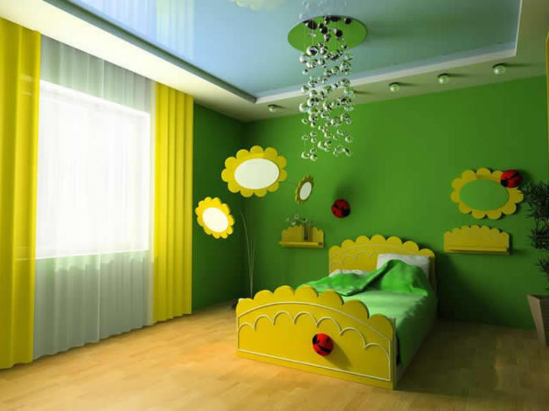 Гисокартонный потолок в детской комнате