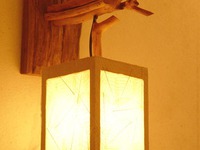 Деревянный светильник своими руками