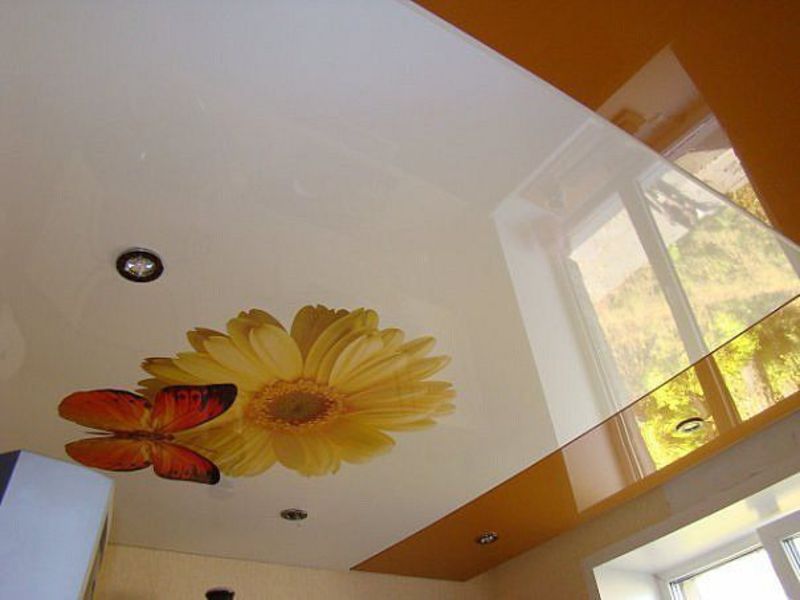 Натяжной потолок с 3D рисунком
