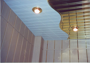 Реечный потолок для ванной комнаты