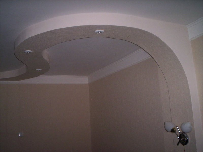 Образец потолка из гипсокартона