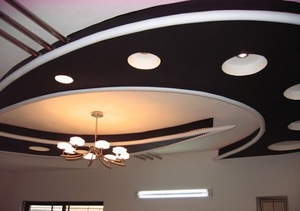 Эффектный потолок из гипсокартона